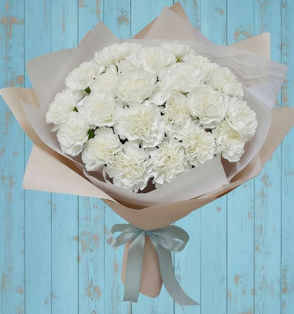 Букет цветов из: Гвоздики в Нижнекабанской