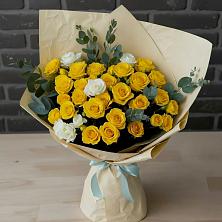 Букет цветов из:  Розы в Нижнекабанской