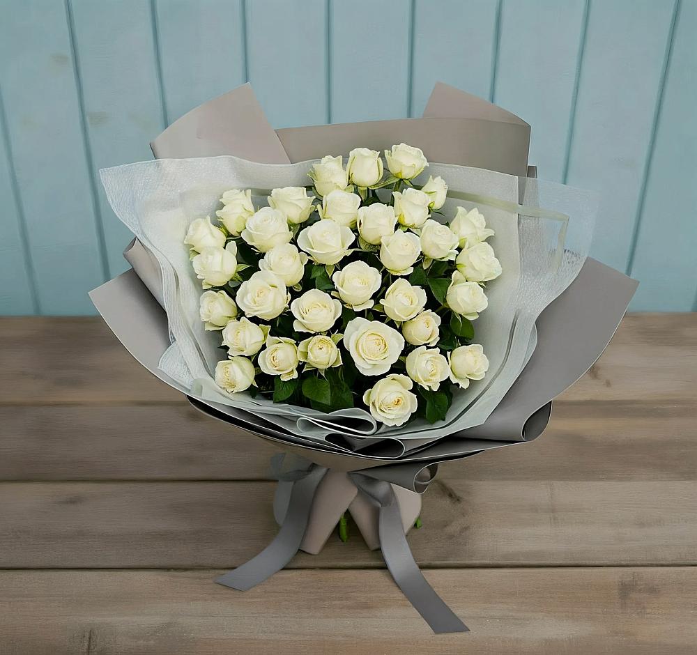 Букет Белоснежная нежность в Нижнекабанской
