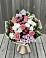 Букет цветов из: Альстромерии, Гвоздики, Розы и Хризантемы в Нижнекабанской