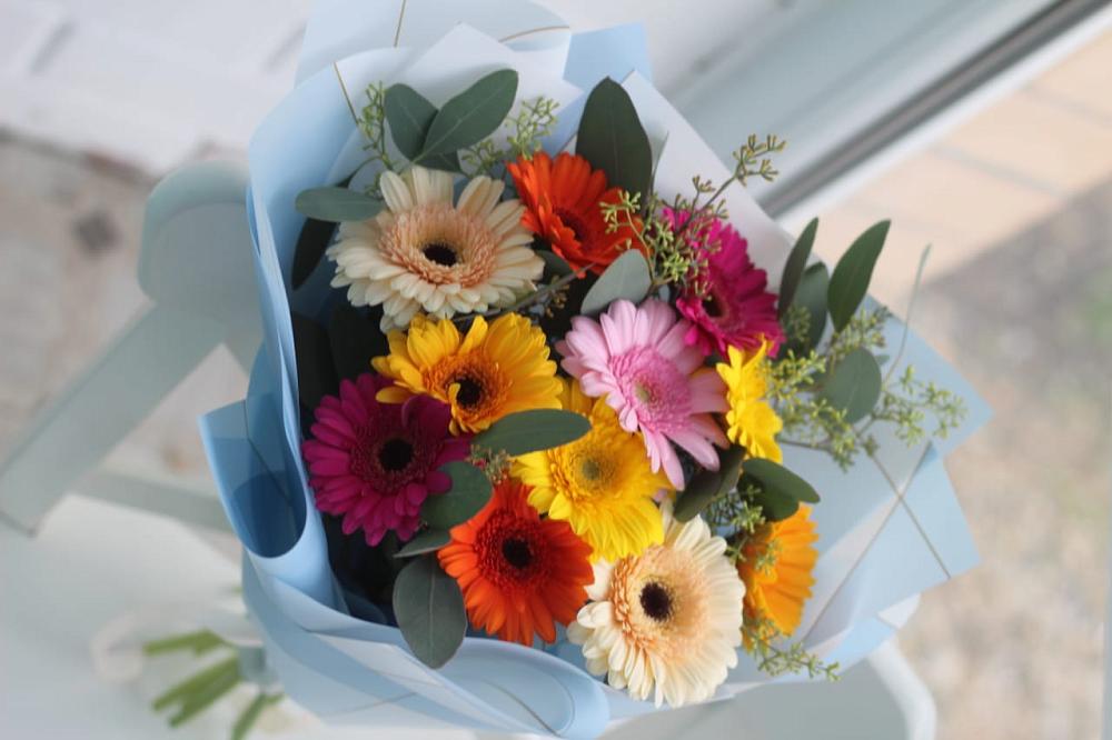 Букет цветов из: Герберы в Нижнекабанской