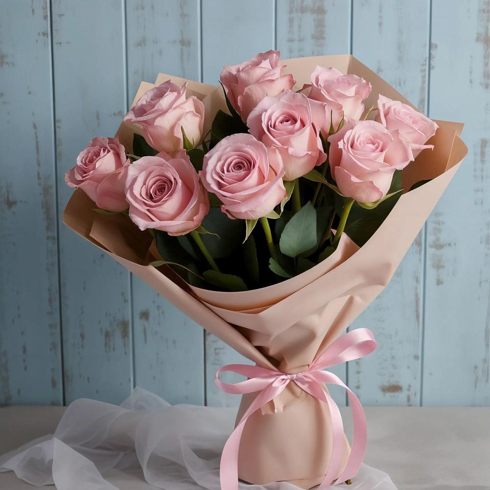 Букет цветов из: Розы в Нижнекабанской