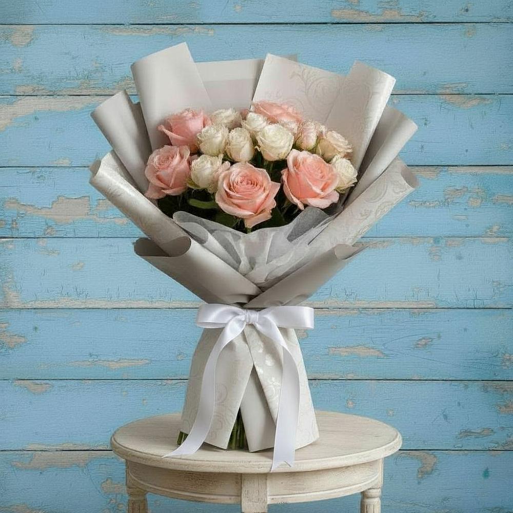 Букет цветов из: Розы в Нижнекабанской