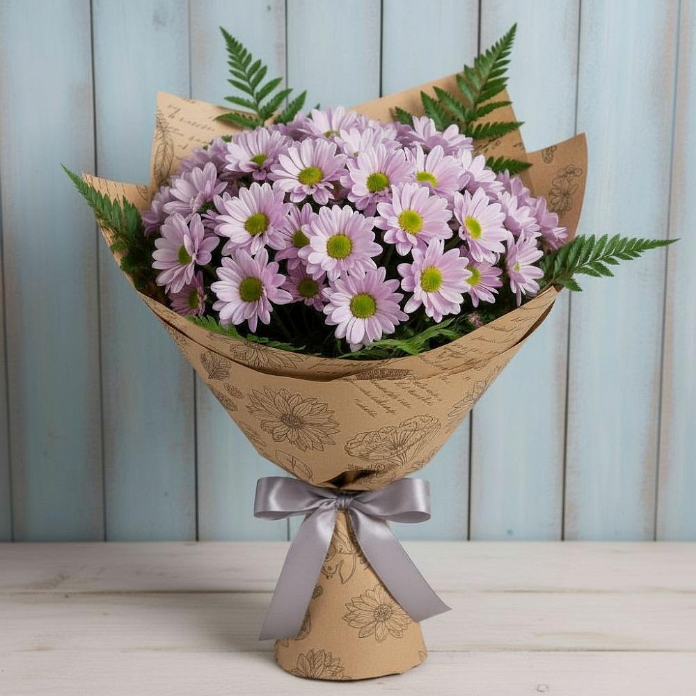 Букет цветов из: Хризантемы в Нижнекабанской