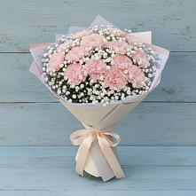 Букет цветов из:  Гвоздики в Нижнекабанской
