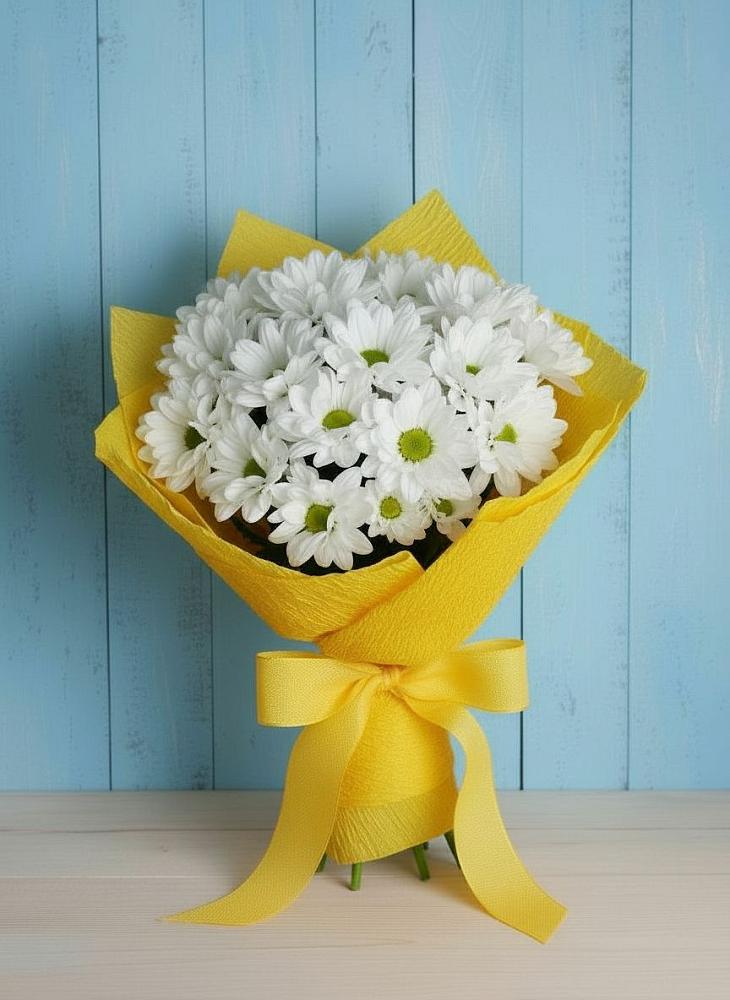 Букет цветов из: Хризантемы в Нижнекабанской