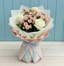 Букет цветов из:  Розы в Нижнекабанской