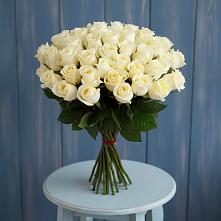 Букет 51 Белая роза Эдлесс Лав #REPLACE_PRED# Нижнекабанской