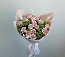 Букет цветов из:  Розы и Хризантемы в Нижнекабанской