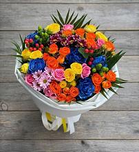 Букет цветов из:  Розы и Хризантемы #REPLACE_PRED# Нижнекабанской