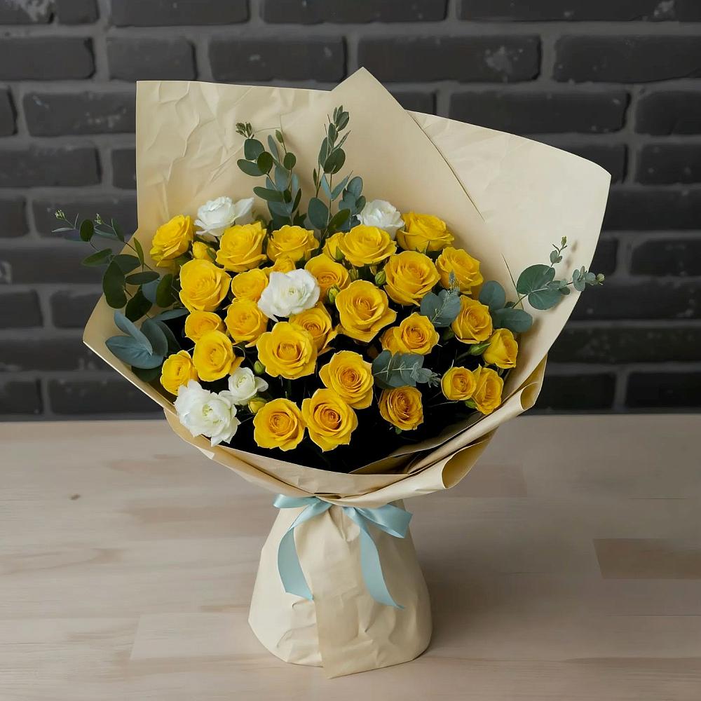 Букет цветов из: Розы в Нижнекабанской