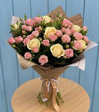 Букет цветов из:  Розы в Нижнекабанской