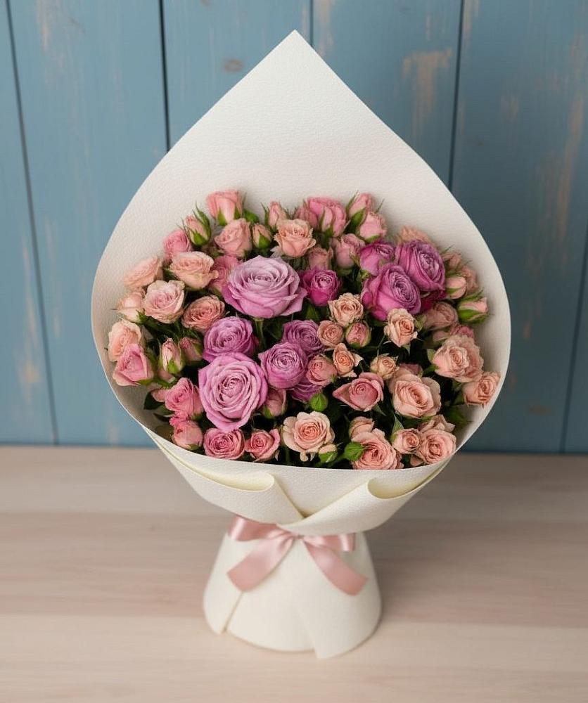 Букет цветов из: Розы в Нижнекабанской