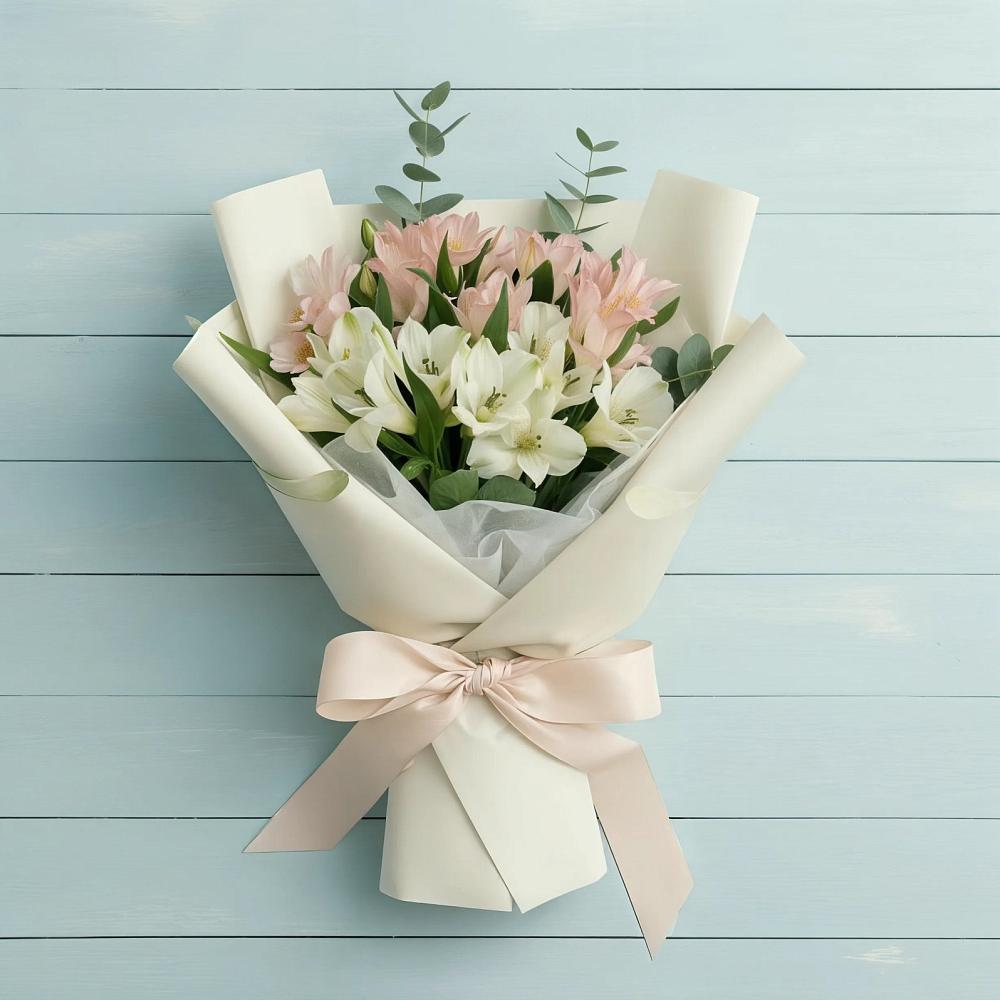 Букет цветов из: Альстромерии в Нижнекабанской
