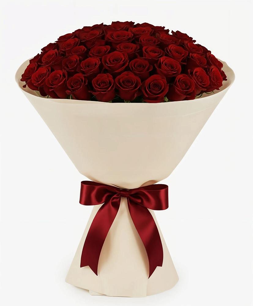 Букет 101 Бордовая роза Блэк Бакарра в Нижнекабанской