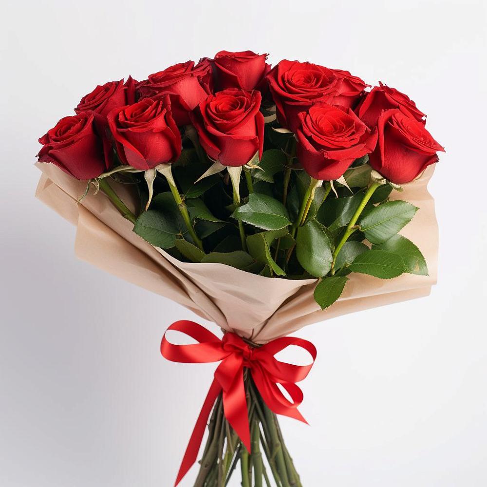 Букет 11 Красных роз Эдлесс Лав в Нижнекабанской