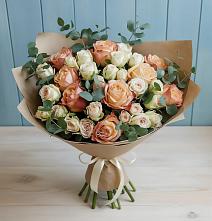 Букет цветов из:  Альстромерии и Розы #REPLACE_PRED# Нижнекабанской