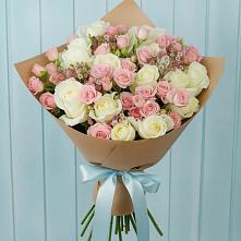 Букет цветов из:  Розы в Нижнекабанской