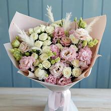 Букет цветов из:  Альстромерии и Розы в Нижнекабанской